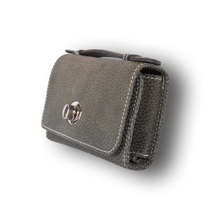 Handtasje | 13cm*18.5cm | Crossbody tas dames | Echte leer | Nappa bruin | Met sluiting
