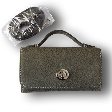 Handtasje | 13cm*18.5cm | Crossbody tas dames | Echte leer | Nappa bruin | Met sluiting