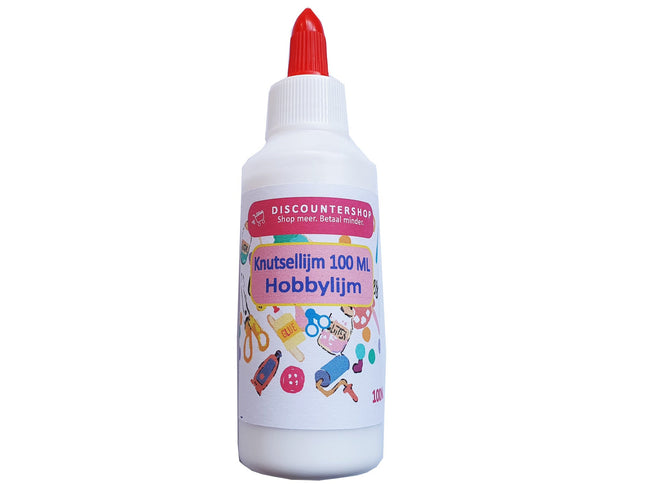 Hobbylijm van 100 ML voor kinderen en volwassen - Knutsellijm 100ml - Lijm - All purpose glue - Glue - Kinderlijm - Knutselen - Goedkope knutsellijm