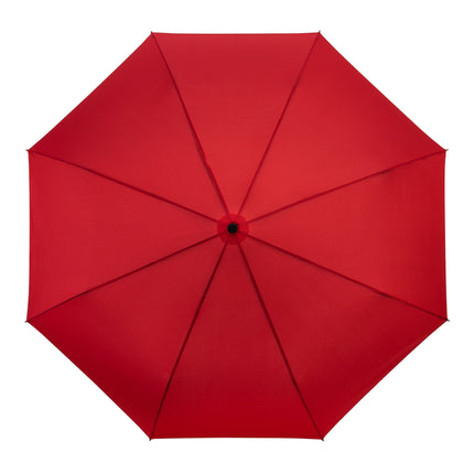 Handmatige Paraplu Voor Droogte In Stijl: Ø98 Cm - Rood - Grote Paraplu | Aluminium Frame | Polyester Doek | Unisex 