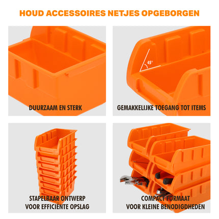 Gereedschapswand Opbergsysteem – 8 Uitschuifbare Lades voor Schuur, Kantoor en Keukenkast – Inclusief Bevestigingsmateriaal
