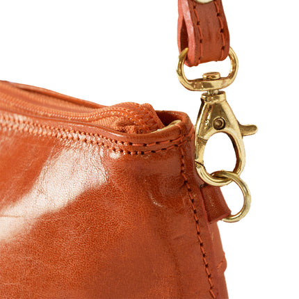 Crossbody tas | Oranje Lederen | Schoudertas | Ideaal voor Koningsdag Festiviteiten | Damestas