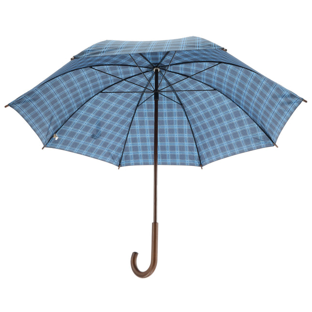 Sterke Opvouwbare Paraplu met Schotse Ruit | Windproof Paraplu met Houten Haak | Compact en Duurzaam | 105 cm Diameter | Ideaal voor Dagelijks Gebruik en Speciale Gelegenheden