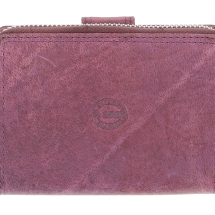 Portemonnee Heren & Dames - Paars Portemonnee met Rits - RFID Anti-Skim - Leren Portemonnee met 7 Kaarthouder, Munt- & Briefgeldvak - Perfect Kerstcadeau - 13.5x10cm