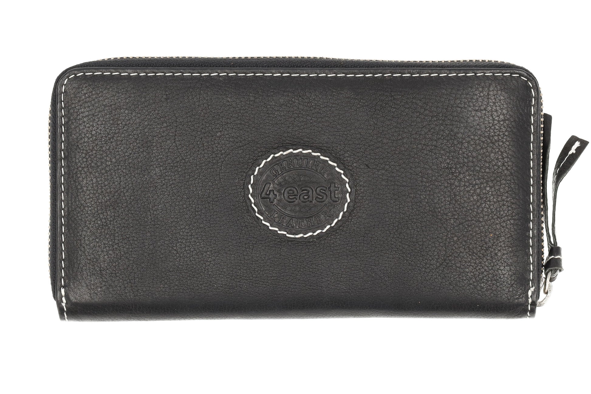 Zwarte Dames Portemonnee Met Rits | Leren Portemonnee met RFID - 12 Pasjeshouders, Briefgeld & Muntvak | 20x10x2.5cm | | Beste Portemonnee als Cadeautjes 