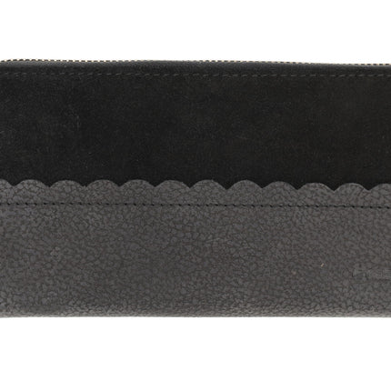 Dames Portemonnee Leer Met Rits | RFID Bescherming | Zwart Leren Portemonnee | 20x10x2.5cm | 12 Creditcardhouders, Briefgeld & Muntvak | Ideaal Cadeautjes  