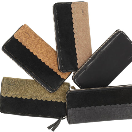Zwarte Dames Portemonnee Met Rits | Leren Portemonnee met RFID - 12 Pasjeshouders, Briefgeld & Muntvak | 20x10x2.5cm | | Beste Portemonnee als Cadeautjes 