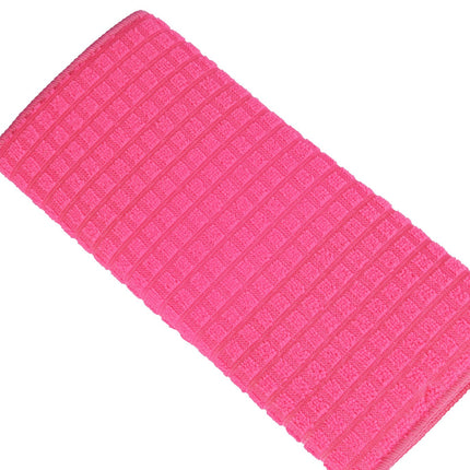 Set Van 3 Keukendoeken van Polyester en Katoenmix - Schoonmaaktextiel - Roze - 30x40 cm