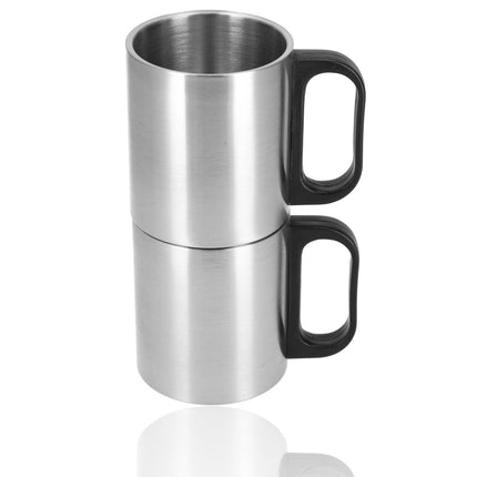 RVS Mokken Set 2 Stuks - Dubbelwandig 150ML - Lichtgewicht Campingbeker - Thermobeker voor Outdoor & Kamperen