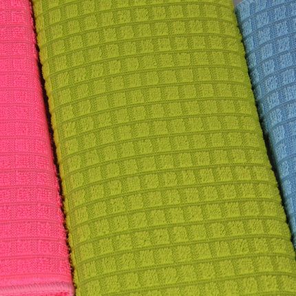 Set Van 3 Keukendoeken van Polyester en Katoenmix - Schoonmaaktextiel - Roze - 30x40 cm