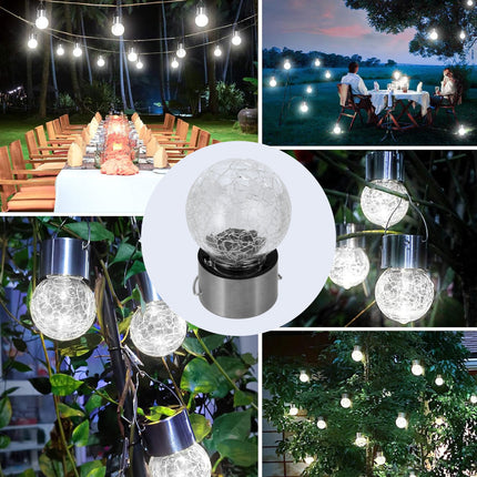 Solar Buitenverlichting LED – Waterdichte Zonne-lantaarn 1,2 Volt – Oplaadtijd 6-8 uur – Solar Tuinverlichting met Sensor en Wandhaak