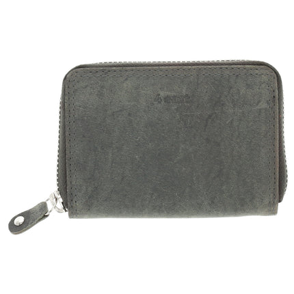 Portemonnee Unisex Anti Skim | Pasjeshouder Met Rits Voor Heren & Dames | RFID | 4 Pasjeshouder & Muntvak | Ideaal Cadeautjes | 12x8x2 cm – Grijs 
