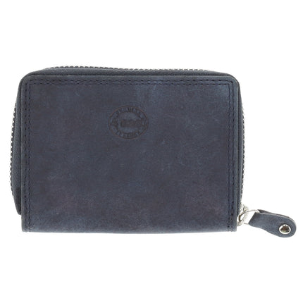  Portemonnee Met Rits - Heren & Dames | RFID Bescherming & Echt Leer | 4 Pasjeshouder & Muntvak | Ideaal Mini Cadeautjes | 12x8x2 cm – Navy