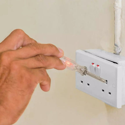 Spanningzoeker / Voltage Tester Schroevendraaier 110-250V - Set van 2 - Platkop - Klus Benodigdheden - Spanningtester