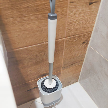 WC borstel - Toiletborstel - WC borstel met houder - Siliconen Toiletborstel - Vrijstaand of Hangend - Slimme lekbak - Optimale Hygiëne