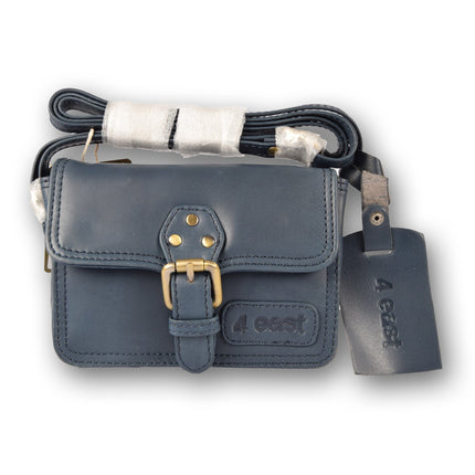 Handtasje | 12cm*17cm | Navy | Echte leer | Leren tas dames 