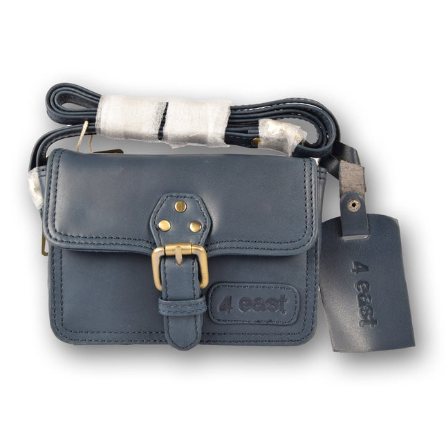 Handtasje | 12cm*17cm | Navy | Echte leer | Leren tas dames 