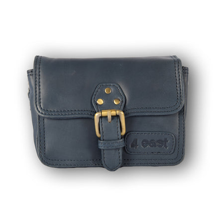 Handtasje | 12cm*17cm | Navy | Echte leer | Leren tas dames 