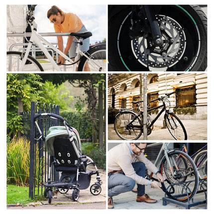 Terraskabel met Hangslot - Infokaart en 2 Sleutels - IJzeren Kabelslot voor Fietsen en Meer - Kabelslot 10 Meter 