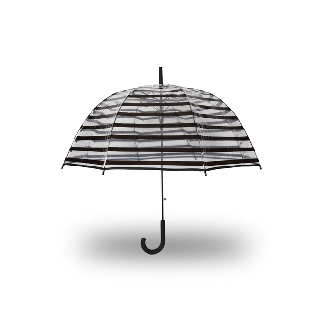 Paraplu | Transparent | Stormparaplu | Polyester | 350g | Stevige Paraplu | Opvouwbare Paraplu | Kunstsof Handvat | 86cm