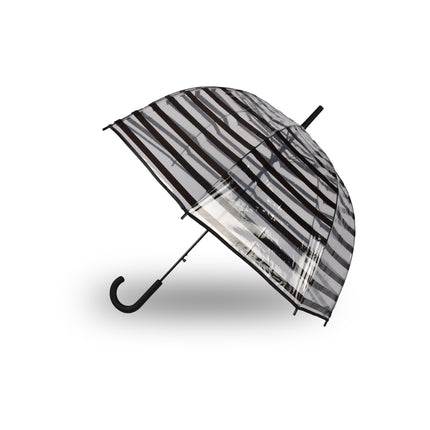 Paraplu | Transparent | Stormparaplu | Polyester | 350g | Stevige Paraplu | Opvouwbare Paraplu | Kunstsof Handvat | 86cm
