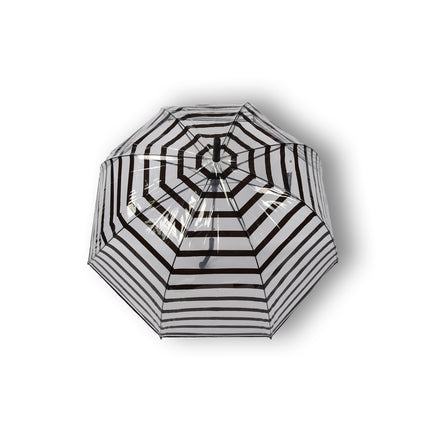Paraplu | Transparent | Stormparaplu | Polyester | 350g | Stevige Paraplu | Opvouwbare Paraplu | Kunstsof Handvat | 86cm