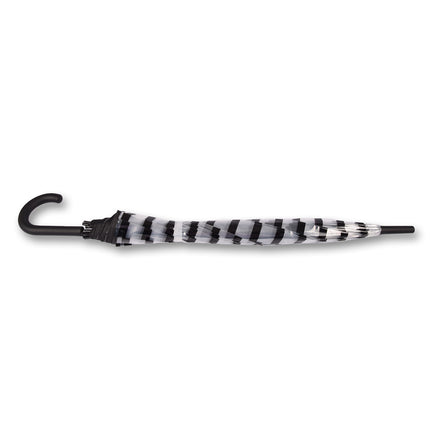Paraplu | Transparent | Stormparaplu | Polyester | 350g | Stevige Paraplu | Opvouwbare Paraplu | Kunstsof Handvat | 86cm