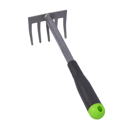 Stalen Tuinhark voor Efficiënt Tuinonderhoud - 97gm - Zilverkleurig - 29cmx8.5x3.5cm