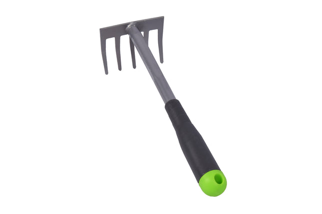 Stalen Tuinhark voor Efficiënt Tuinonderhoud - 97gm - Zilverkleurig - 29cmx8.5x3.5cm
