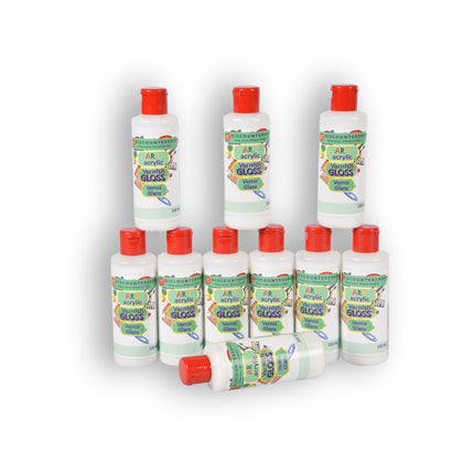 10 stuks varnish gloss 100ml | Acrylvernis | kunststof | voor kinderen en volwassen | 11.5cm*3.5cm