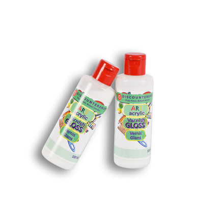 2 stuks | Varnish | 100 ml | Acrylvernis | hobbywinkel | 196 g | Glanzende vernis | transparent | 11.5cm*3.5cm