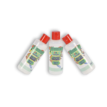 3 stuks | Varnish | 100 ml | Acrylvernis | hobbywinkel | 300 g | Glanzende vernis | transparent | 11.5cm*3.5cm