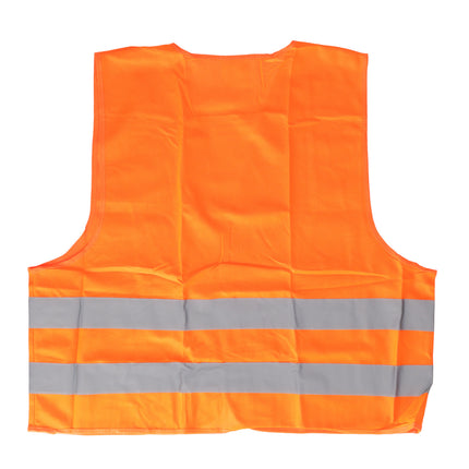 Reflecterend Veiligheidsvestje Volwassenen | Unisex Oranje, One Size (M t/m XXL), Lichtgewicht Polyester | Ideaal voor Auto, Motor, Wandelen en Hardlopen