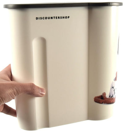 Kattenvoercontainers 4L – 4 kg - 2 stuks Droogvoeropslag – Kunststof Voedselcontainers met Deksel