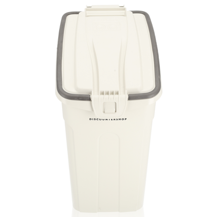Voerbak |16 Liter | Voor Huisdieren | Beige | Handige Dierenvoeder Container voor Katten en Honden
