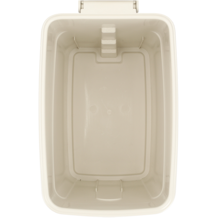 Voerbak |16 Liter | Voor Huisdieren | Beige | Handige Dierenvoeder Container voor Katten en Honden