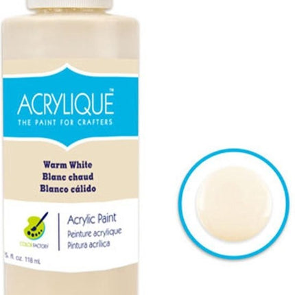 Acrylverf waterbasis Warm white " warm wit " 118ml - Sneldrogend waterbasis Permanent
