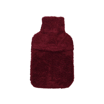 Warmte en Comfort in Een - Rode Warmwaterkruik met Hoes - Perfect voor Kerst - 21.5cm x 34.5cm