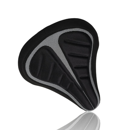 Zadelhoes Fiets 4 stuks- Universele Gel Fietszadelhoes - Zwart Polyester - 23x29x8.5cm - Fietszadel Accessoire voor Heren & Dames - Geschikt voor Brede Zadels