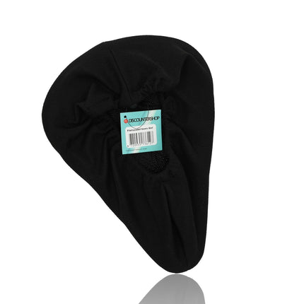 Zadelhoes Fiets 4 stuks- Universele Gel Fietszadelhoes - Zwart Polyester - 23x29x8.5cm - Fietszadel Accessoire voor Heren & Dames - Geschikt voor Brede Zadels