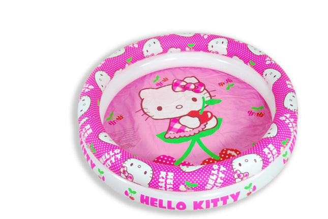 Zwembad kopen - Zwembad meisjes opblaaszwembad Hello Kitty meisjes 90 cm PVC roze/wit